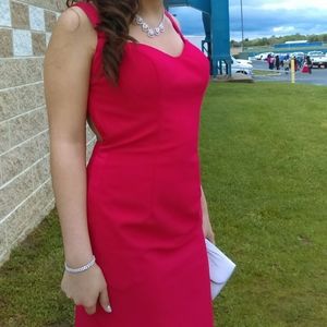 Morilee Red Prom Dress Size 8 Backless